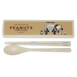 Snoopy [Combination Set] Chopstick & Spoon Twin Set/ENJOY WAGON Peanuts