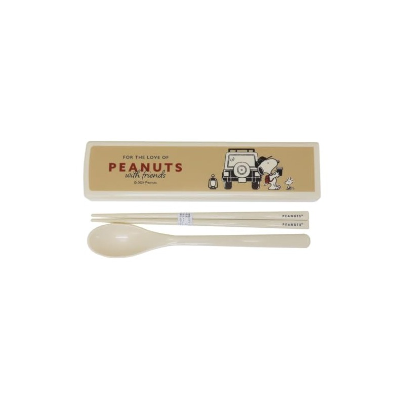 Snoopy [Combination Set] Chopstick & Spoon Twin Set/ENJOY WAGON Peanuts