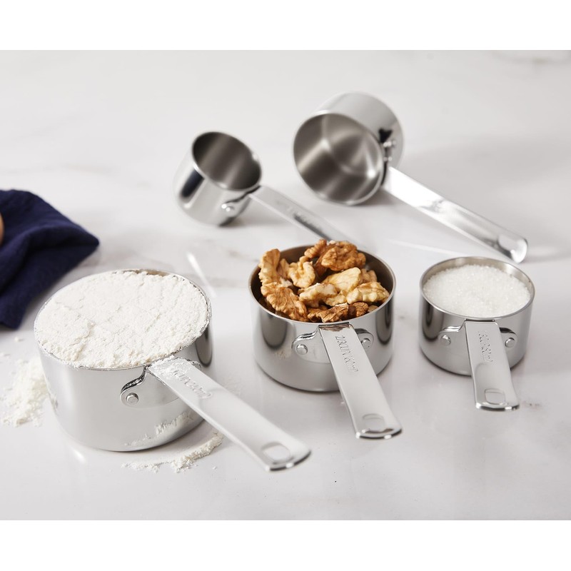 KEAWELL Premium 5-Piece Measuring Cups Set –1/4, 1/3, 1/2, 2/3,