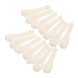 Beavorty 50pcs Soft Flocking Lip Brush Replacement Heads Gentle Lip Applicator for Women and Girls for Travel Daily Makeup and Special Occasions