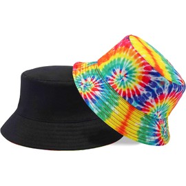 Noguez. Bucket Hat, Sombrero de Sol Unisex para Hombre y Mujer, Sombrero de Cubo, Sombrero Pescador. (Fruto, Negro)