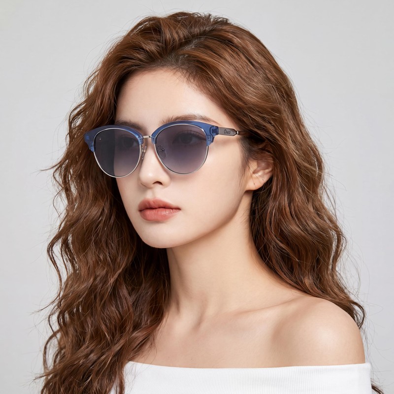 DUCO 1221 Women's Sunglasses, Polarized Lenses, UV 400 Protection, Stylish,