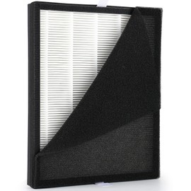 MOOKA Genuine HEPA Washable Filter Replacement for KJ190L Air Purifier, 3 Stage Filtration Removes Nearly All Pollen Dander Smoke Pet Hair Dust, 1 PACK