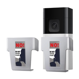 Do Not Disturb Doorbell Cover Do Not Ring Sticker Signs 2-Pack 3-Style Alternative to Do No Disturb Sign Fit Any Push Button or Video Smart Door bell（Wide Video Cover）