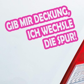Car Sticker in your choice of colours – Gib mir, ich Wechsle The Track Motorcycle Fun Tuning – 15x8,5 cm – Car Sticker – Film, Pink