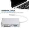 Cable Adapter Converter 4 in 1 TypeC to HDMI DVI