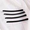 Lurrose 100pcs Black U Shape Stainless Steel Bun Bun Updo