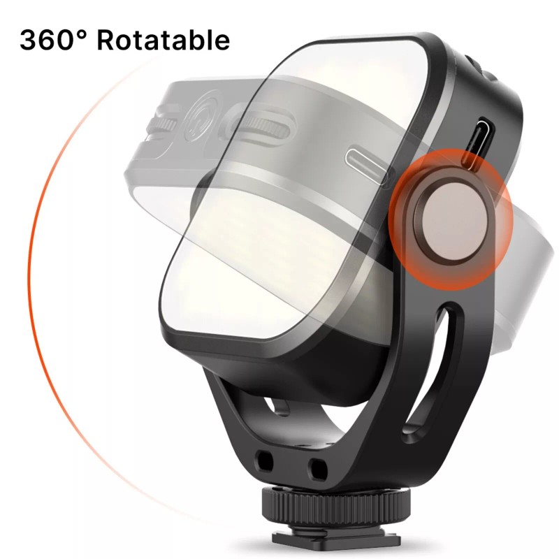 Universal Ulanzi VIJIM VL66 LED Video Light with 360 Rotation