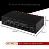 CXCTCT 3 in 3 Out 300W Per Channel Speaker Amplifier