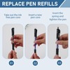 Premium Erasable Pen Refill Bundle, Pack of 12 Black Gel