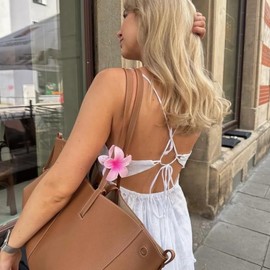 Flower Hair Claw Clips, 6PCS 3.14-Inch Cute Claw Clips for Women/Girls' Thick/Thin Hair, Hawaiian Hair Decorations, Birthday Gifts (Multicolored)