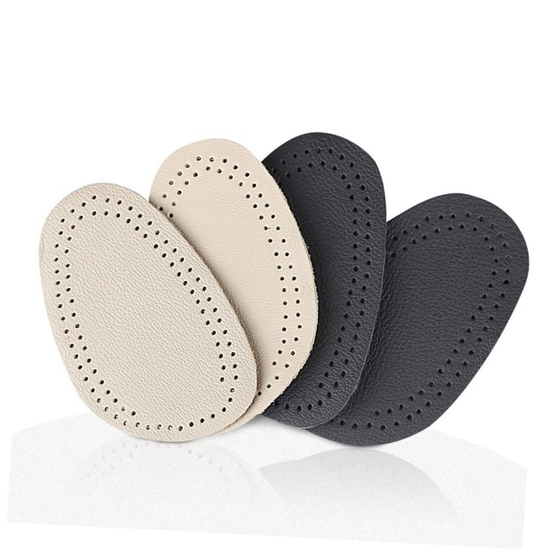 LALAFINA 12pairs Forefoot Pads Cushioning for Foot Beige Black Lightweight