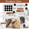 PEDOBALI 6 Pcs Vintage Glass Food Storage Containers with Lid