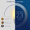 FLSNT 40W Equivalent LED Chandelier Light Bulbs, Dimmable Amber LED