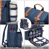 Picnic Backpack for 4 Person with Large Insulated Cooler Bag,