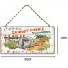 Twisted R Design Carrot Patch Printed Handmade Sign