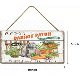 Twisted R Design Carrot Patch Printed Handmade Sign