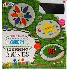 Mould and Paint Garden Stepping Stones Kit