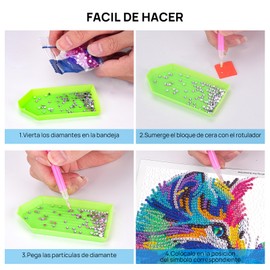 Kit de pintura de diamantes 5D para niños,17 x 17 cm,con marco,con herramientas de accesorios,Lindo arte y manualidades para niñas y niños de 4 a 6 a 8 a 10 a 12 Años,decoración de hogar