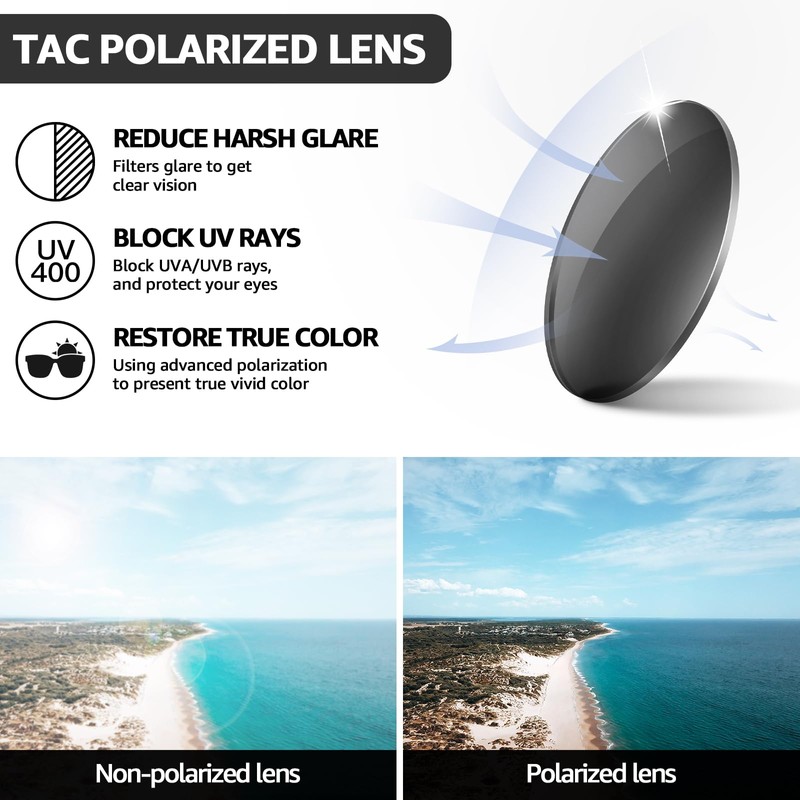 TJUTR Sunglasses Fit Over Glasses for Women, Trendy Oversized Sun