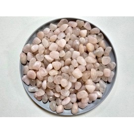 MINERALUNIVERSE Tumbled Rose Quartz Crystals Bulk Natural Healing Crystals & Stones Pink Polished Gemstones Half Pound