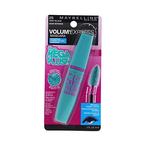 Maybelline New York Volume Express Mega Plush Waterproof Mascara, Very