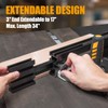 POWERTEC 71768 Telescoping Fence Extendable to 34", Miter Gauge Fence