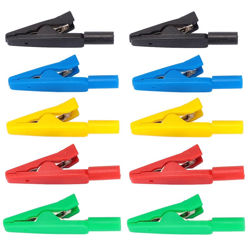 Electrical Wire Test Clips Clamps 30V‑60V Maximum10A 6mm/0.24in Open for