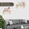 Z METNAL Gold Shelf Brackets, Triangle Shelving Brackets, Versatile Right
