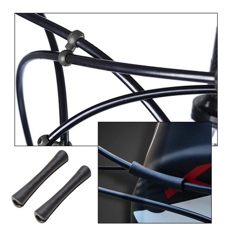 OTOTEC 10Pcs Bicycle Cable Frame Housing Protectors Guides Protective Sleeves