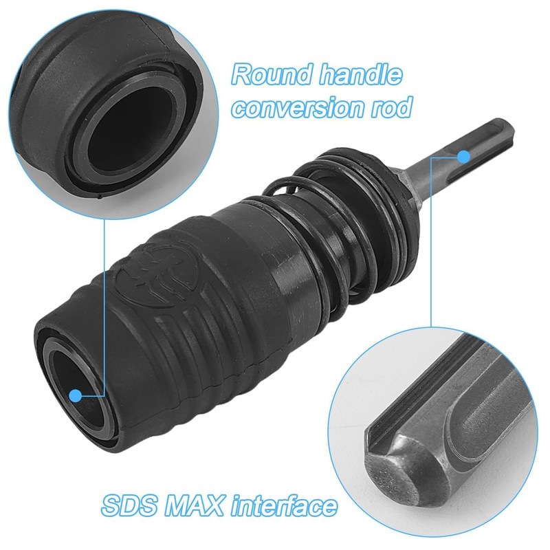 SQLJYU SDS Plus Max Chisel Adapter Set, SDS Chuck Adapter,