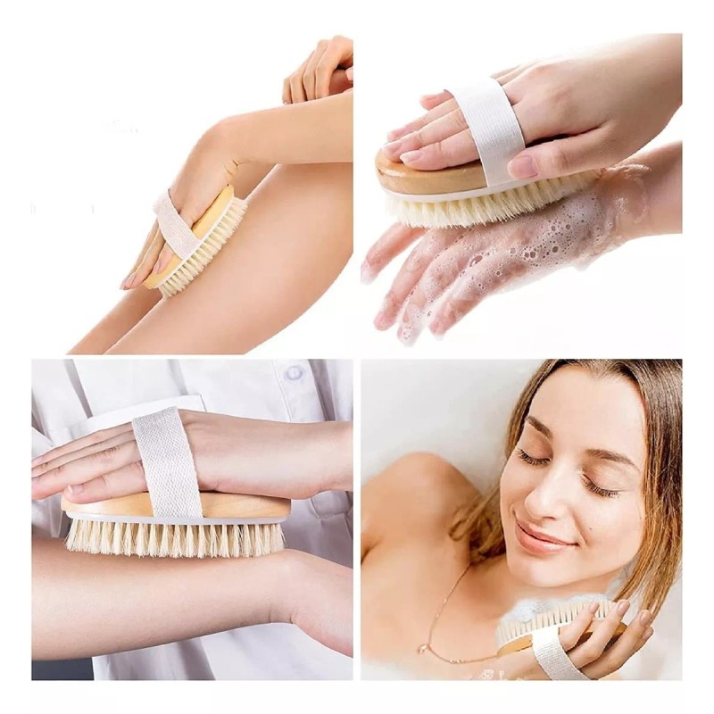 Veraly Set Cepillo Facial Y Cepillo Corporal Ovalado Mejora La