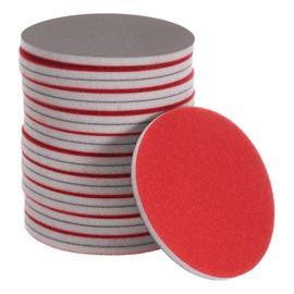 QUARKZMAN 20 Stück 1500 Körnung Schleifschaum 4 Zoll Klett-Schleifscheibe für Exzenterschleifer, Nass/Trocken Schleifschaum-Polierer für Auto Holz Trockenbau Metall Möbel Polieren