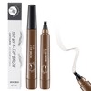 2Pcs Magic Microblading Eyebrow Pencil, 2025 New 4-Tip Waterproof Brow