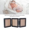 Sonogram Picture Frame 3 Folding Wood Pregnancy Baby First Photo