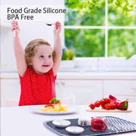 Dish Drying Mat, Drying Mat for Kitchen Counter, Draining Mat, Large Drainer Mat, Heat Resistant Pot Mat, Non-Slip Draining Board, Dishwasher Safe(L, Black)