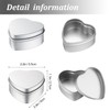 16 Pcs Metal Tins Jar with Lids 2 OZ Empty