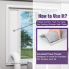 Mxclimate Insulated Foam Panels for Portable AC Window Vent Kit,Adjustable