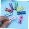 iplusmile 30pcs Mini Wooden Photo Clips Multi-Function Natural Clothespins for
