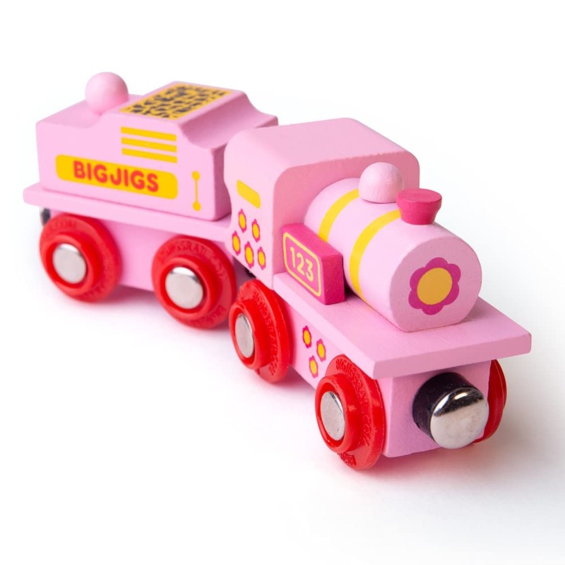 Bigjigs Rail Lokomotive Rosa Mit Tender