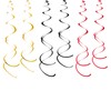 WEVEN Hanging Swirls Party Streamer Spiral Decorations for Ceiling (30pcs,