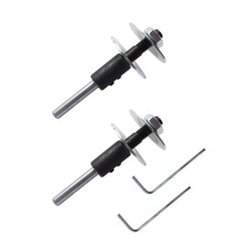 Shaft Arbor Extension Motor Arbor Threaded Shaft Adapter for Polishing Sanding Discs / Fit for Bench Grinder (Two Sets)