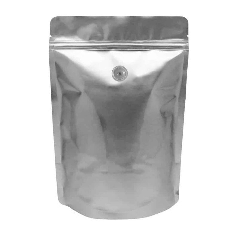 AwePackage High Barrier 16 oz SILVER/CLEAR Foil Stand up Coffee