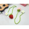 Crochet Strawberry, Cute Car Mirror Hanging Accessories, Handmade Rearview Mirror