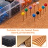 Pack of 1000 push pins, round head pins, map nails,