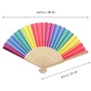 Colorful Folding Folding Fans Portable Rainbow Fan Beautiful Folding Fans