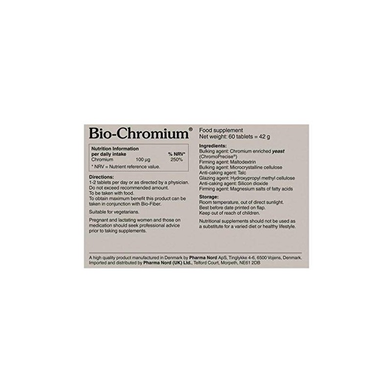 Pharma Nord 100 mcg Bio-chromium - Pack of 60 Tablets
