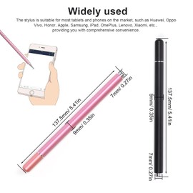 FINELYCR Eingabestifte für Tablets, 2 Stück Touchpad Stift, Silikon-Stiftspitze Stifte für Touchscreen, Magnetisch an Beiden Enden, Surface Stift, für Verschiedene Handy-Tablets