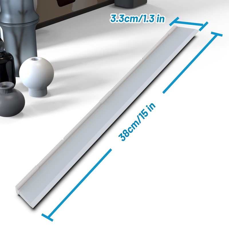 KOLLIEE 61" Replacement Rubber Squeegee Broom Blade 2 Pcs Window