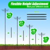 InstyQ 76 Inch Double Shepherd’s Hook for Outdoors, Heavy Duty